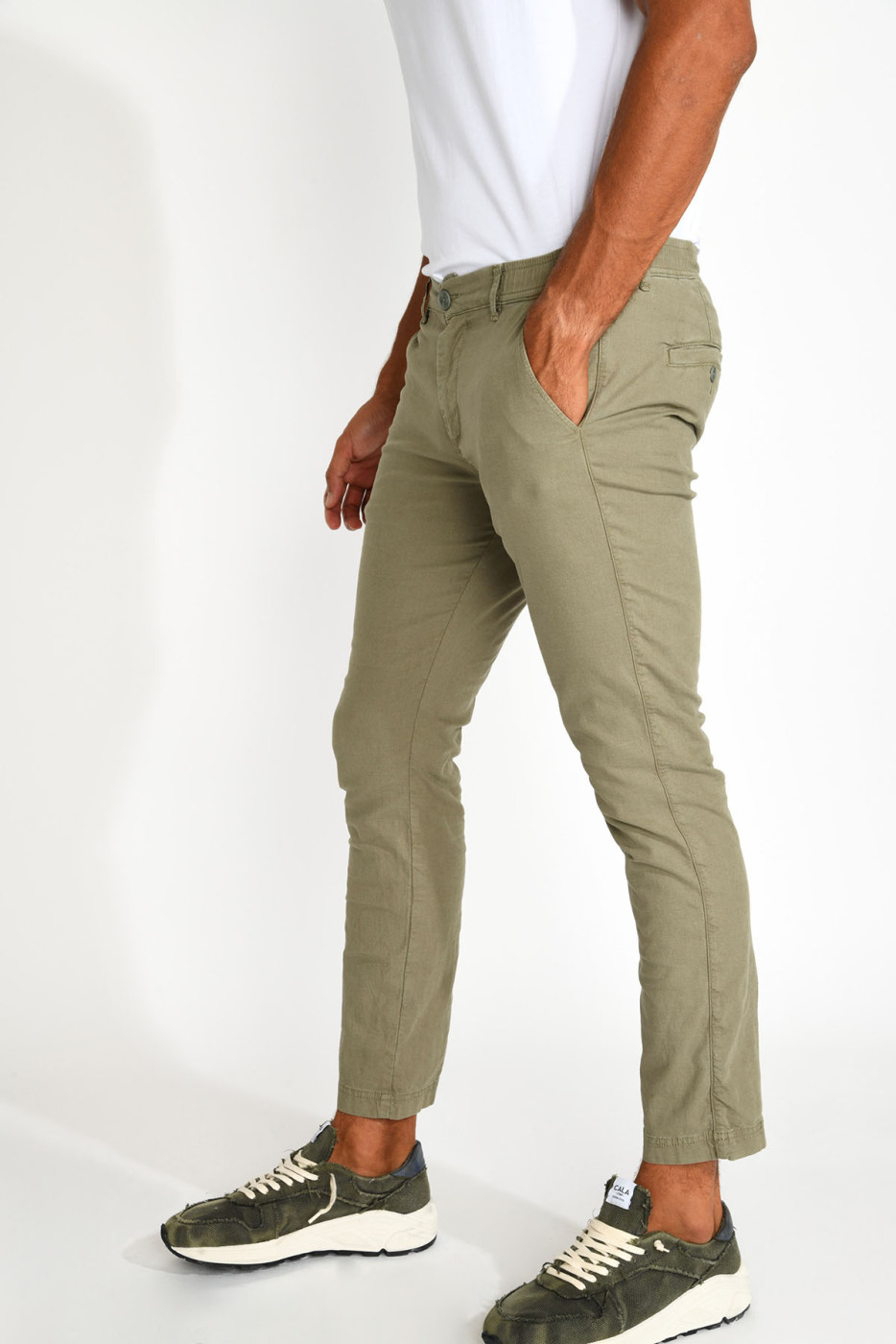 Pantalon kaki ETIENNE CESANO - 1