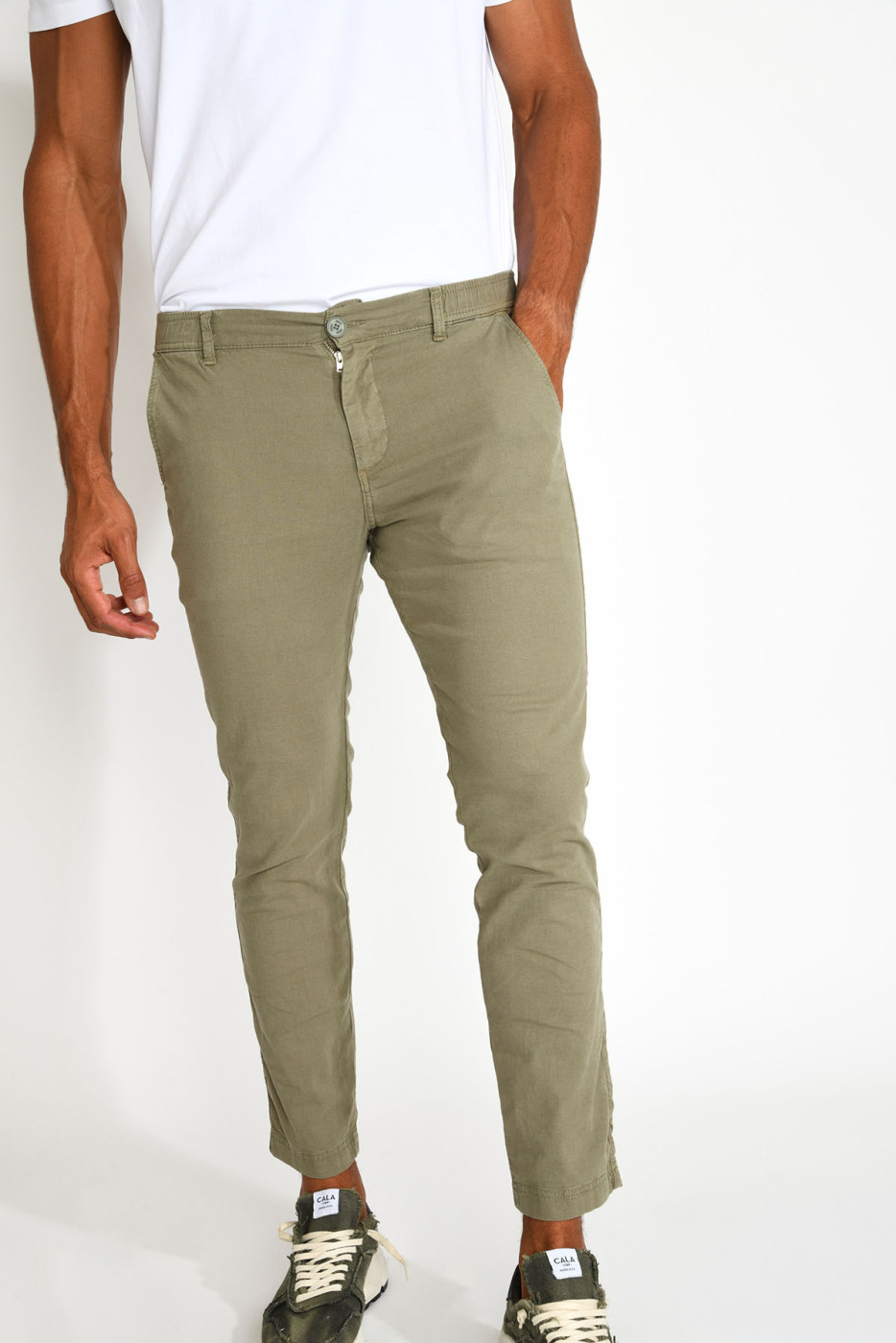 Pantalon kaki ETIENNE CESANO - 4