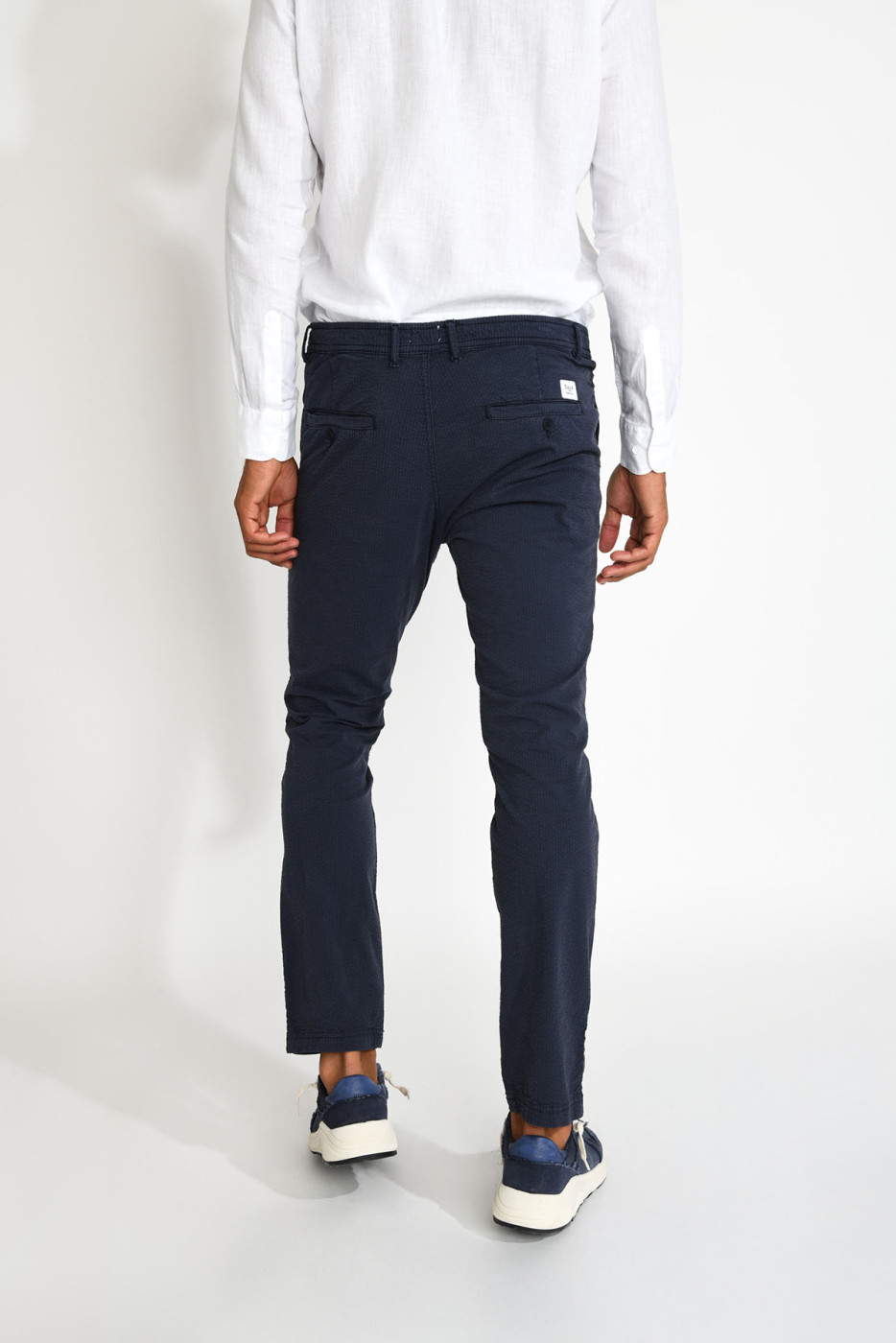 Pantalon bleu marine ETIENNE MOGLIANO - 2