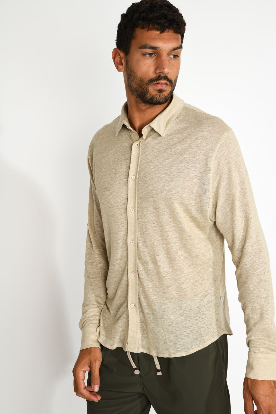 Chemise beige JEAN LIN - 5