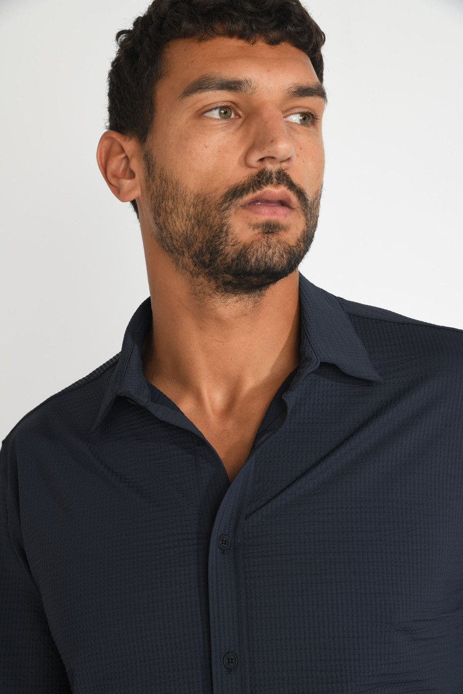 Chemise technique bleu marine JEAN TRIESTE - 5