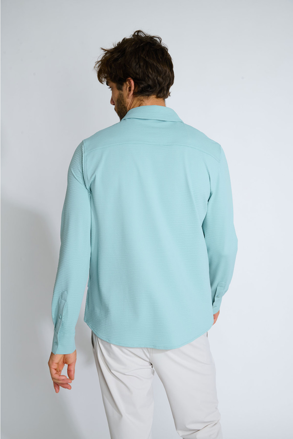 Chemise technique bleu lagon JEAN TRIESTE - 3
