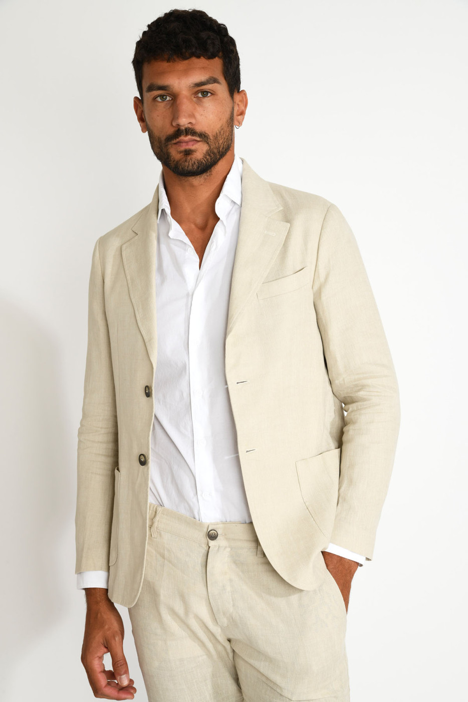 Veste de costume beige MAURO NAVELLI - 2