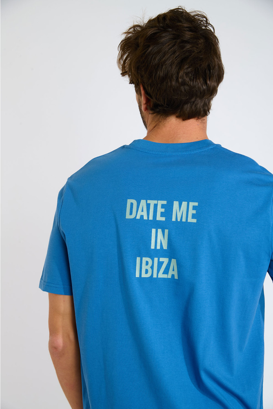 T-shirt bleu MORGAN DATE ME IN IBIZA - 2