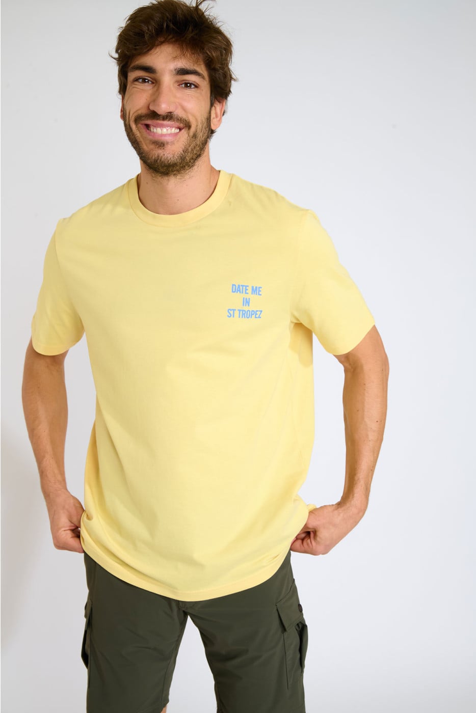 T-shirt jaune MORGAN DATE ME IN ST TROPEZ - 2
