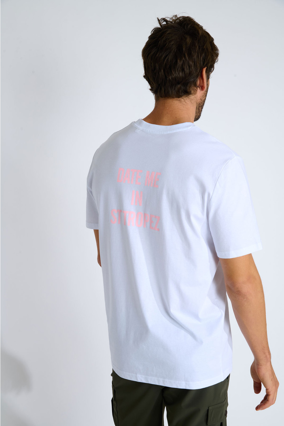 T-shirt blanc MORGAN DATE ME IN ST TROPEZ - 3