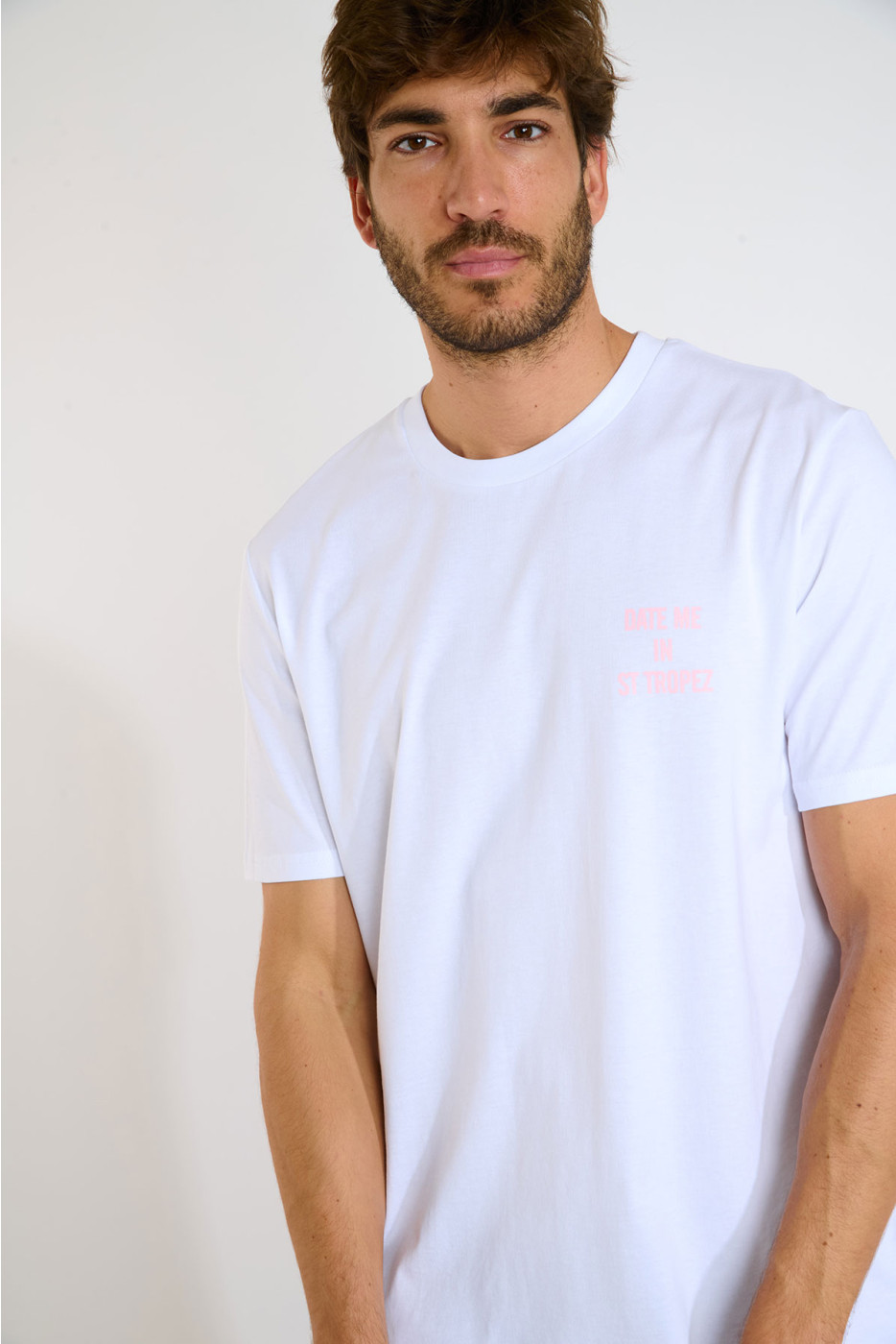 T-shirt blanc MORGAN DATE ME IN ST TROPEZ - 4