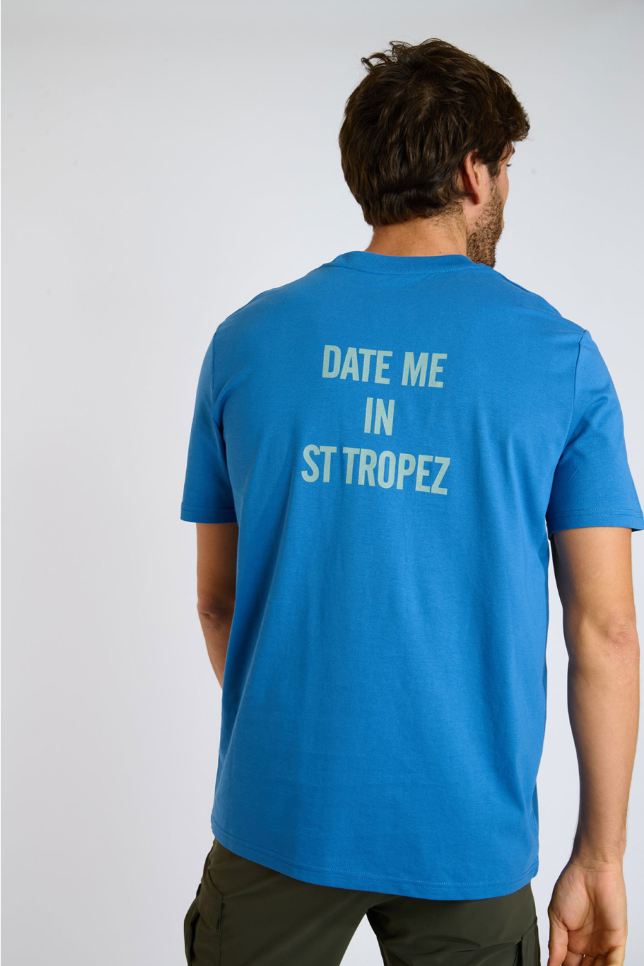 T-shirt bleu MORGAN DATE ME IN ST TROPEZ - 2