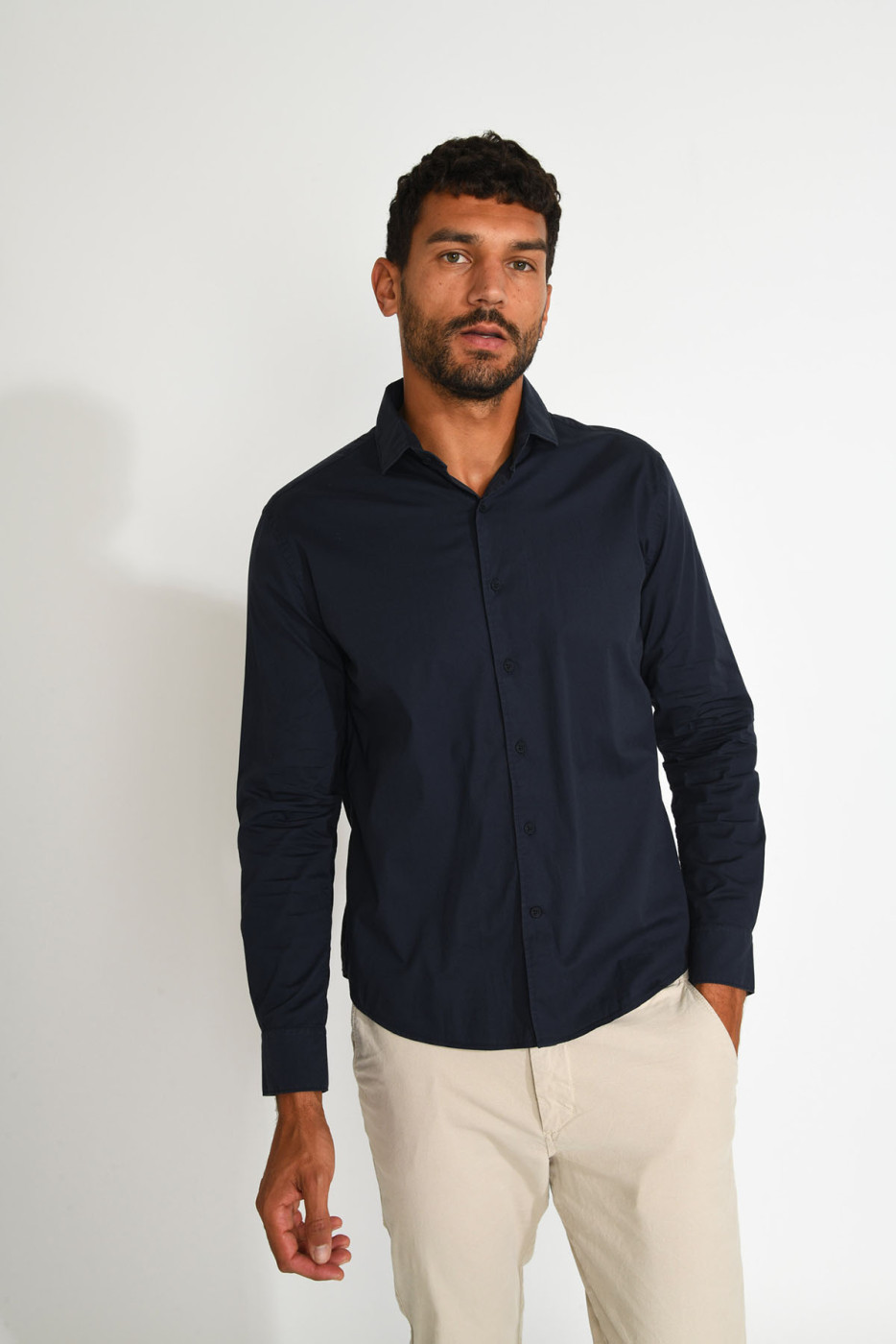 Chemise bleu marine QUENTIN CARARE - 3
