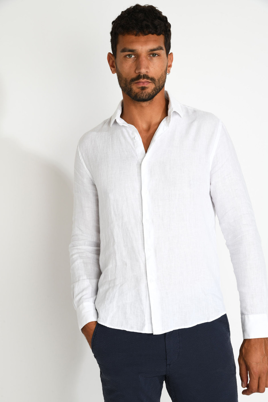 Chemise blanche QUENTIN PISE matière coton - 1