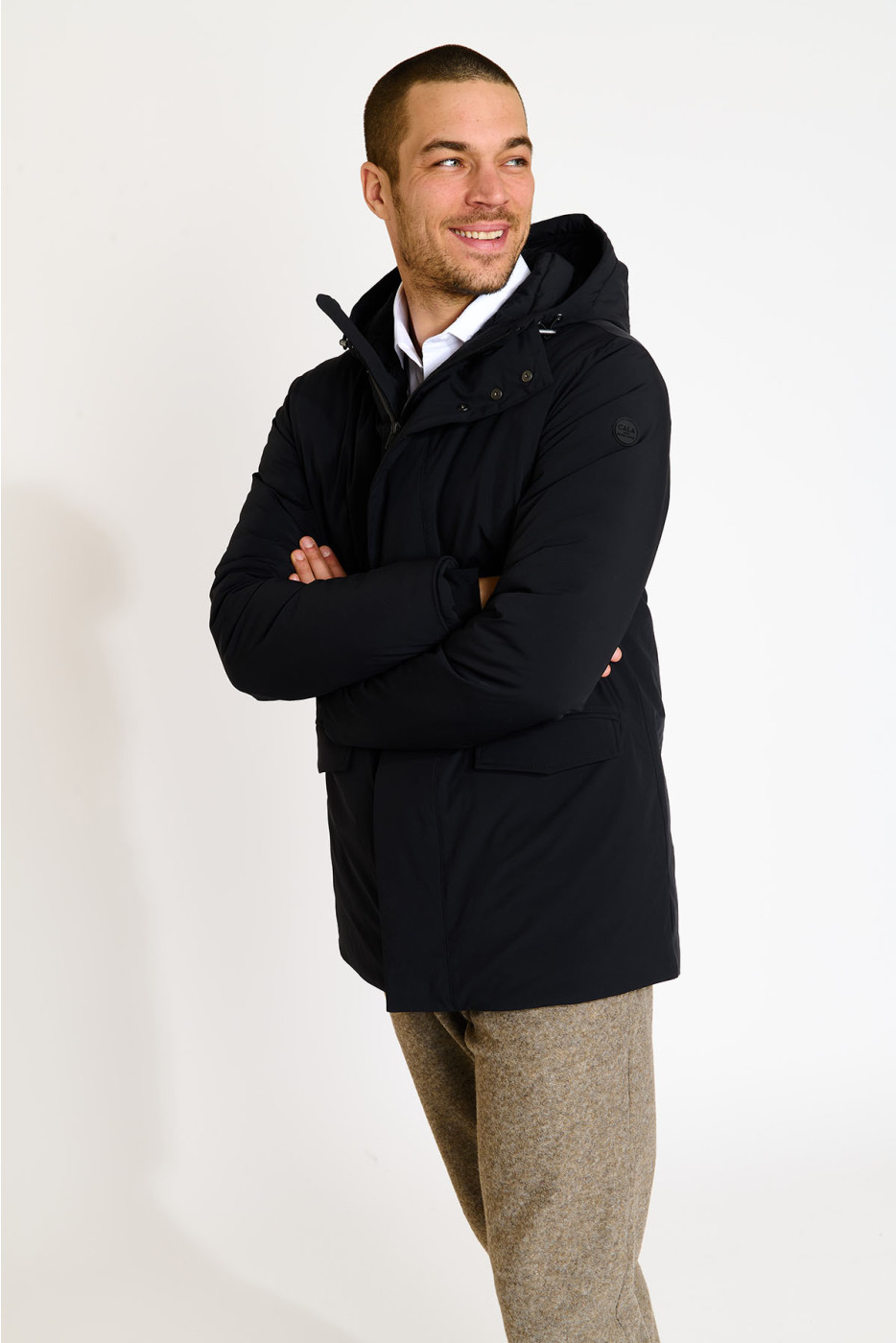 Blouson parka noire BEN TURIN - 3