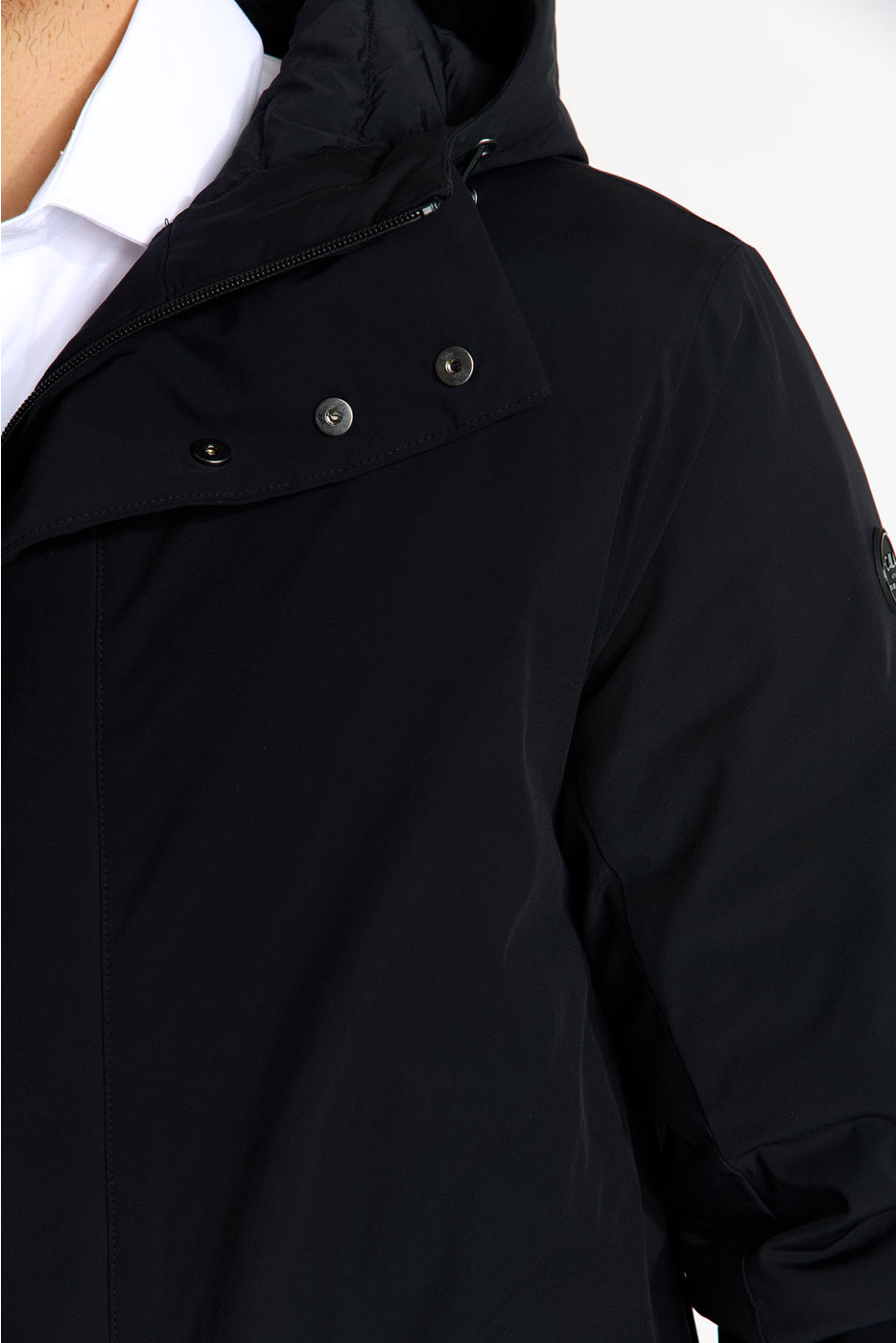Blouson parka noire BEN TURIN - 8