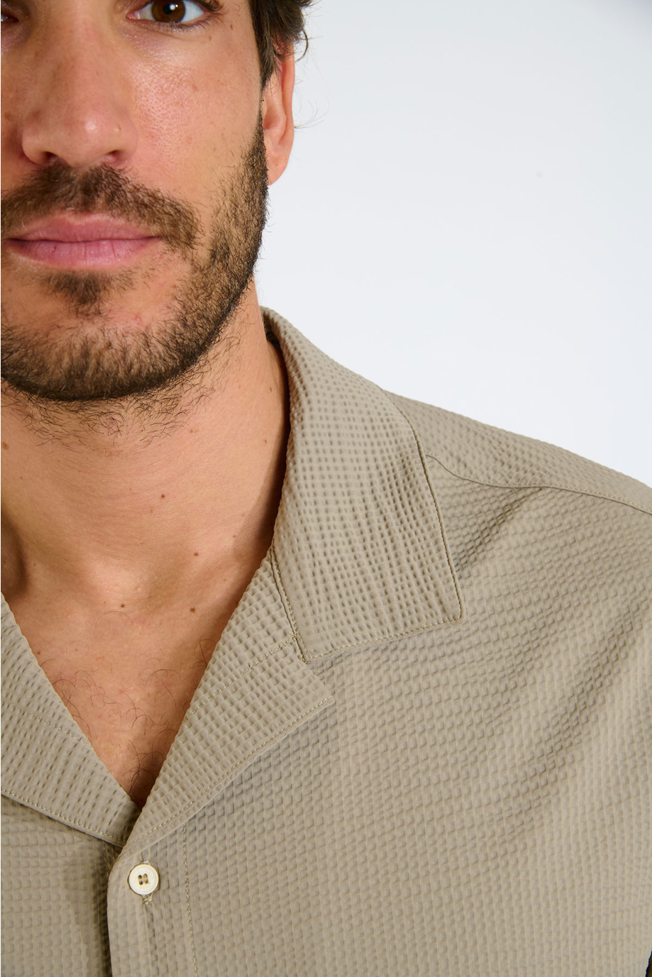 Chemise beige ALEX TRIESTE - 5