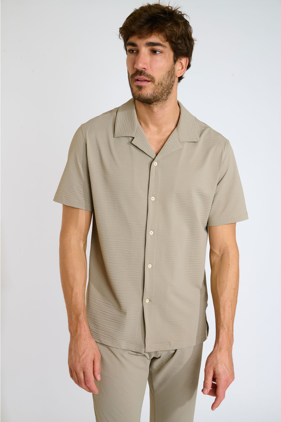 Chemise beige ALEX TRIESTE - 6