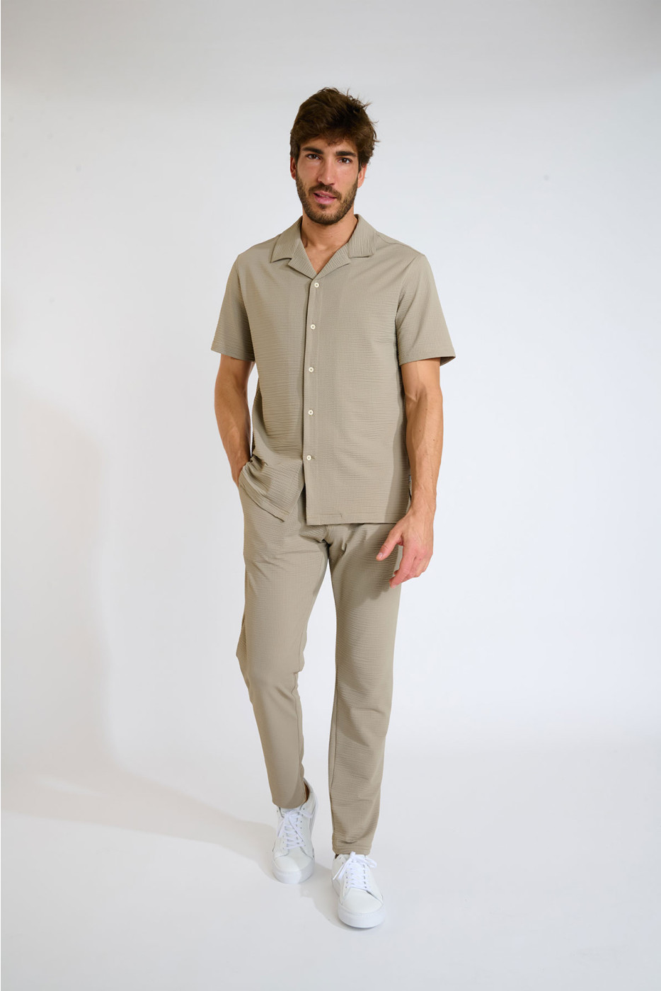 Chemise beige ALEX TRIESTE - 2