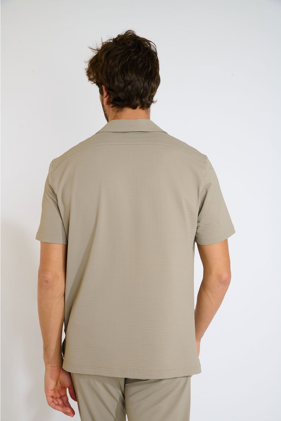 Chemise beige ALEX TRIESTE - 4