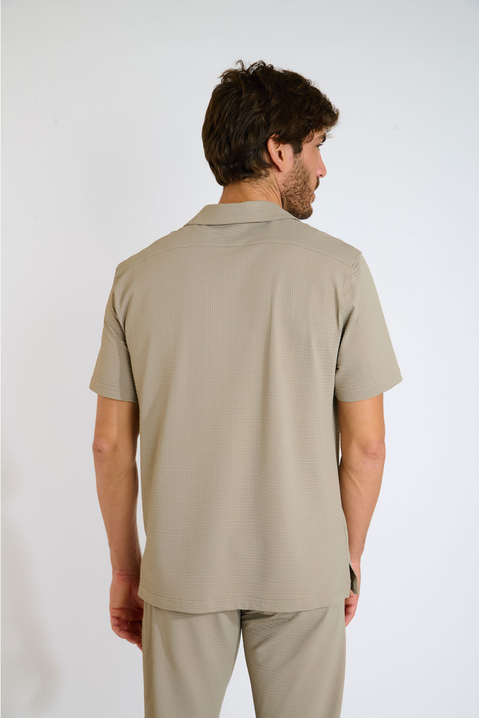 Chemise beige ALEX TRIESTE - 3
