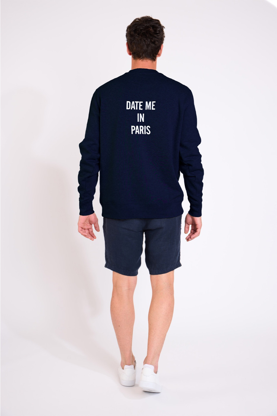 Sweatshirt bleu marine AUGUSTIN DATE ME IN PARIS - 2