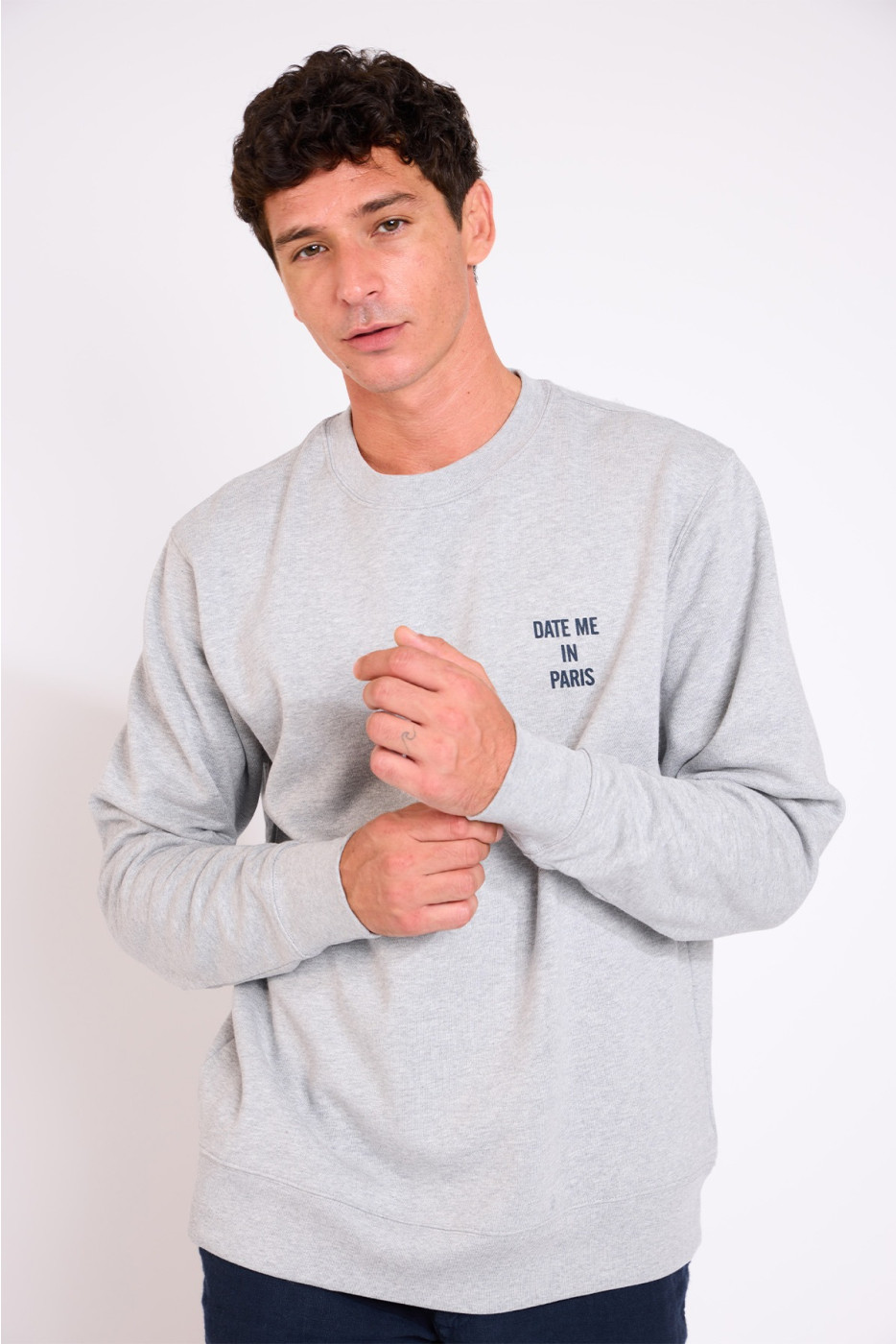Sweatshirt gris AUGUSTIN DATE ME IN PARIS - 2