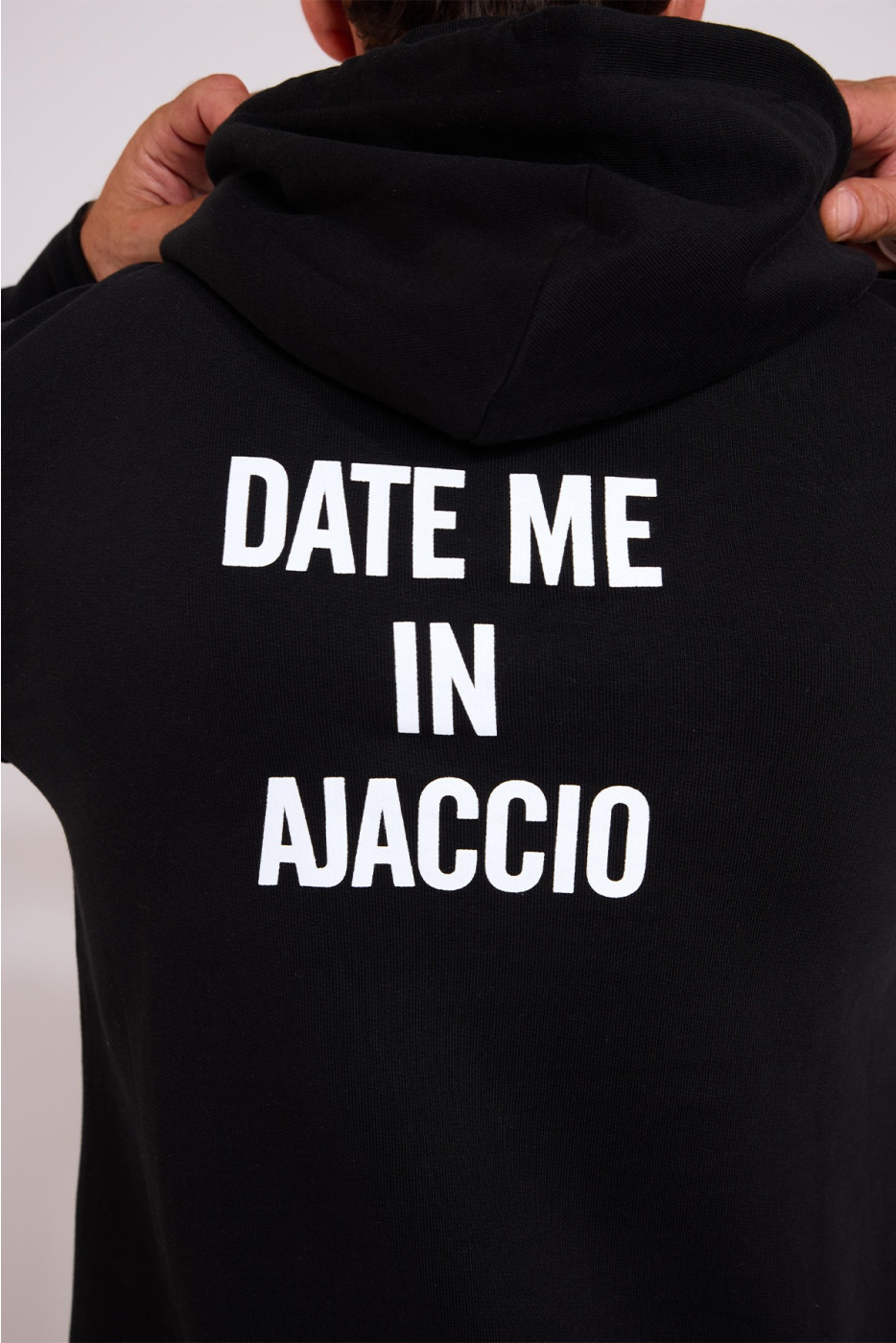 Sweat à capuche noir BASTIEN DATE ME IN AJACCIO - 5