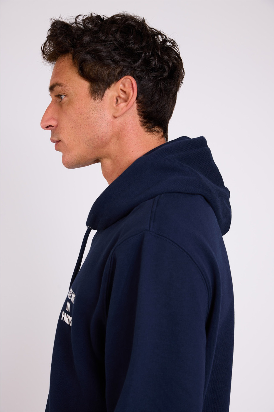 Sweat à capuche bleu marine BASTIEN DATE ME IN PARIS - 7