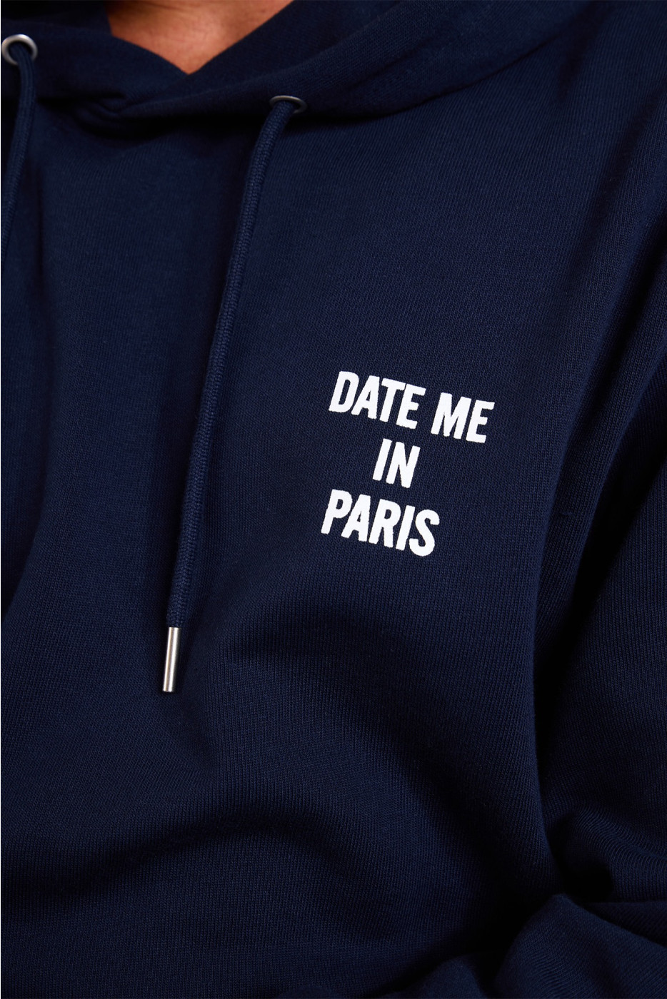 Sweat à capuche bleu marine BASTIEN DATE ME IN PARIS - 5