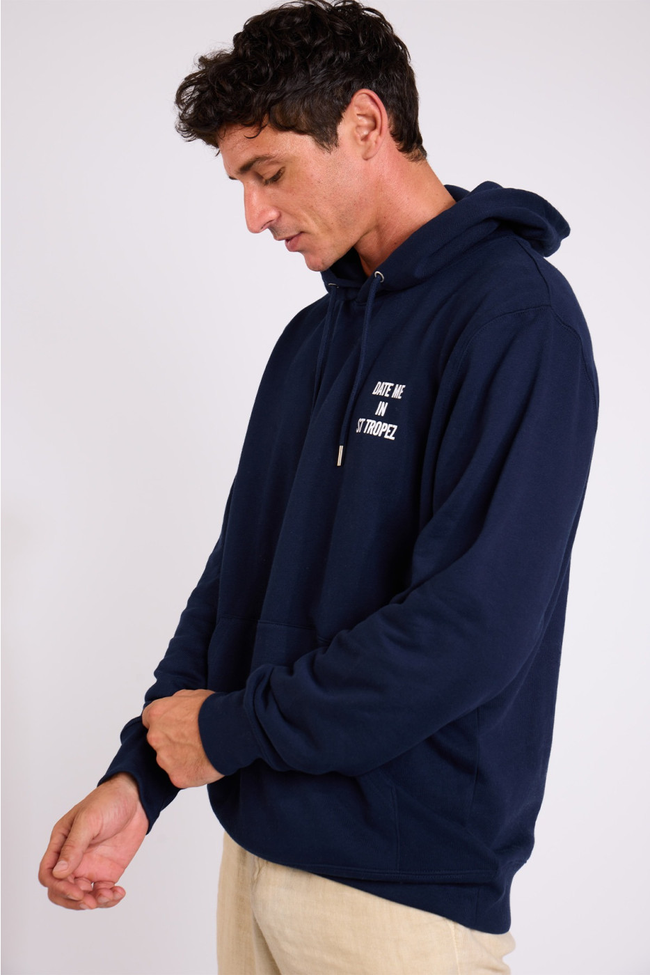 Sweat à capuche bleu marine BASTIEN DATE ME IN ST TROPEZ - 6