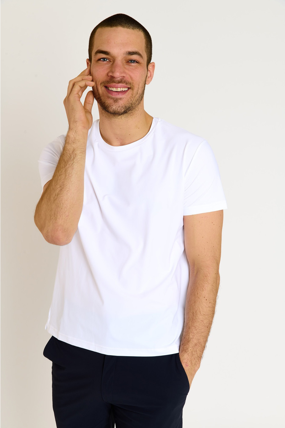 T shirt blanc CYRIL BAIABLUE - 3