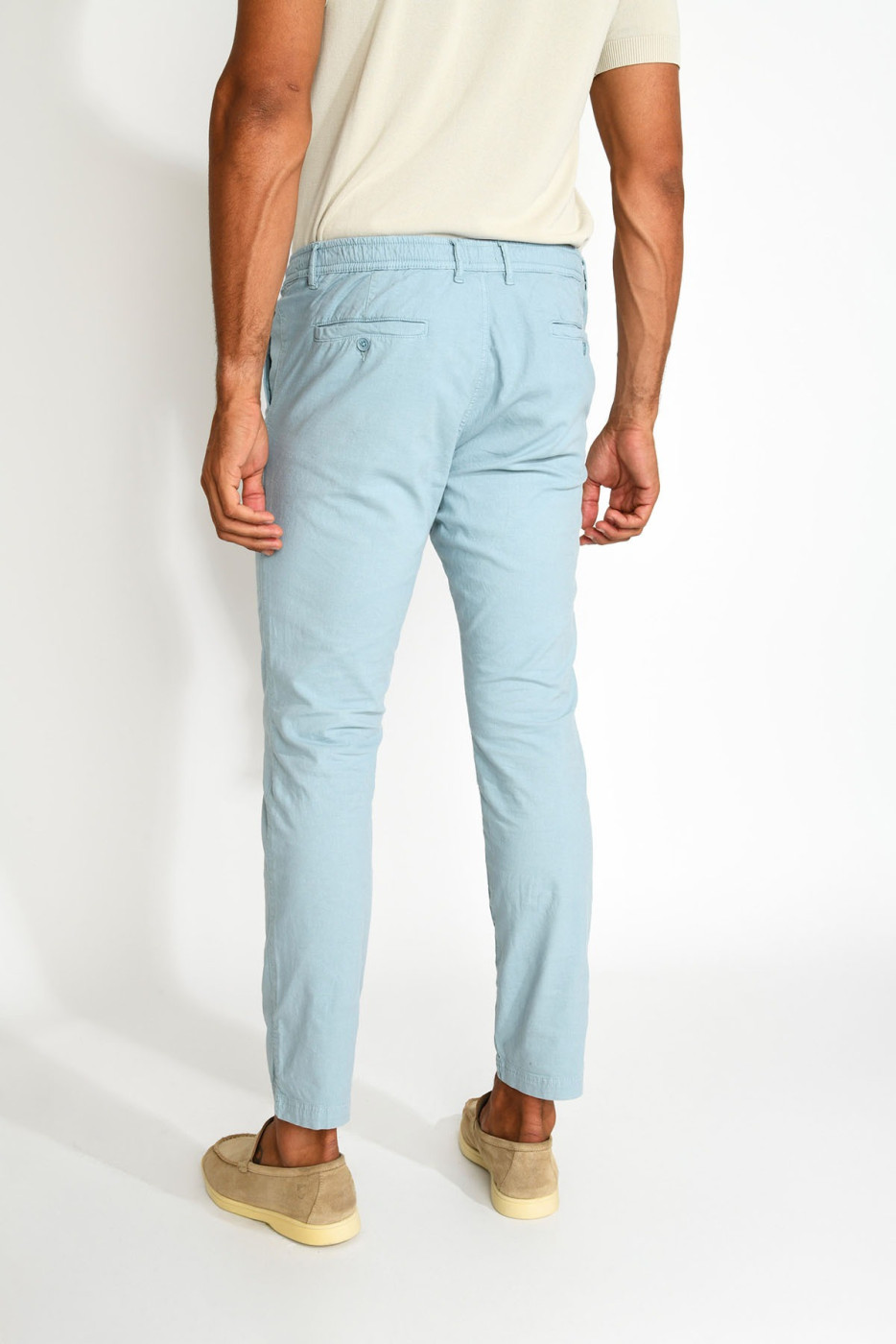 Pantalon bleu cobalt ETIENNE CESANO - 8