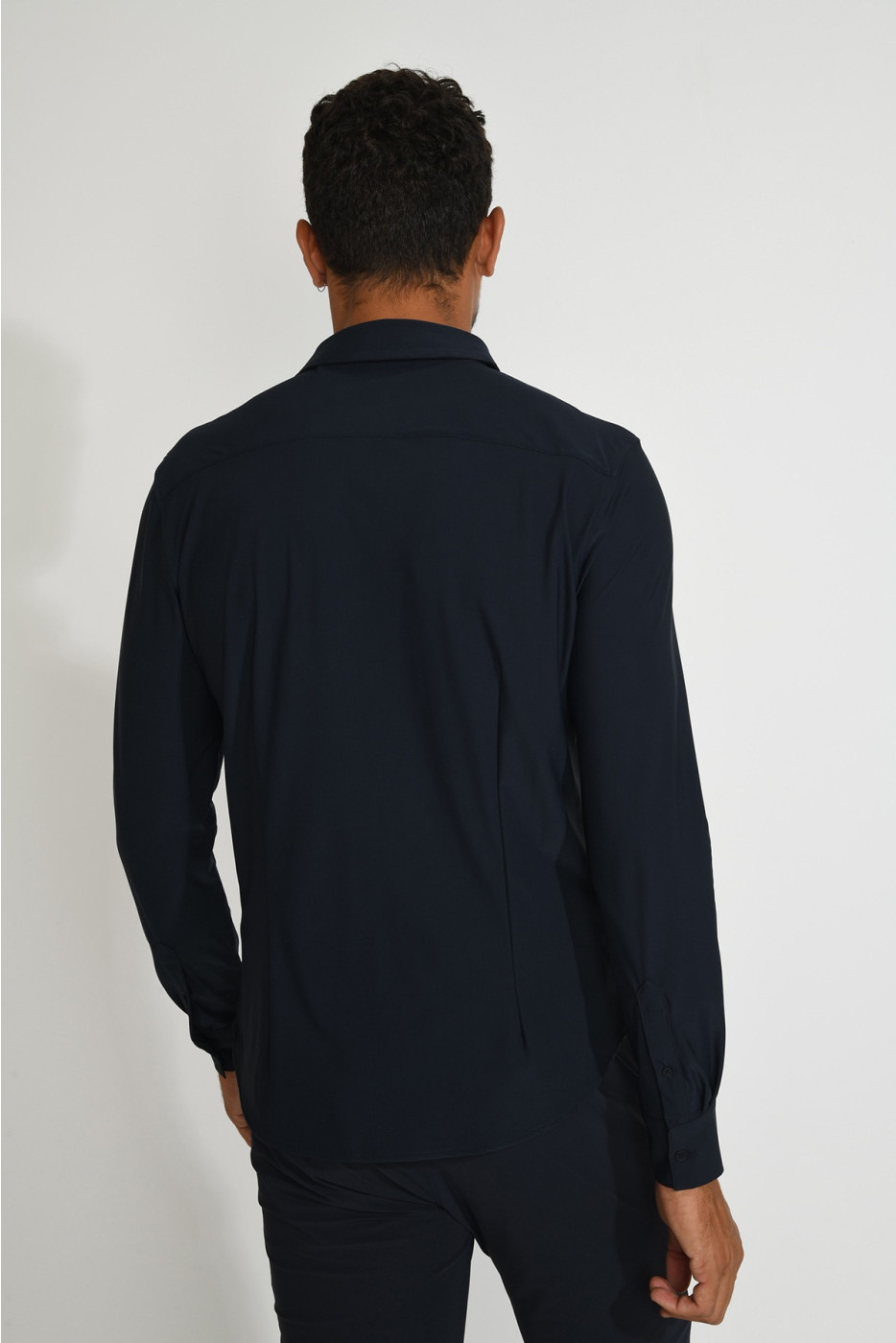 Chemise bleu marine technique JEAN BAIABLUE - 2