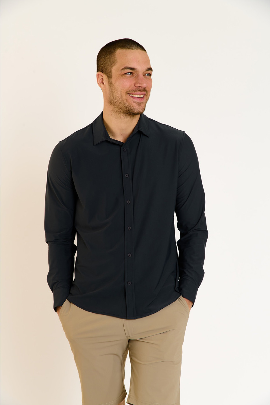 Chemise grise technique JEAN BAIABLUE - 6