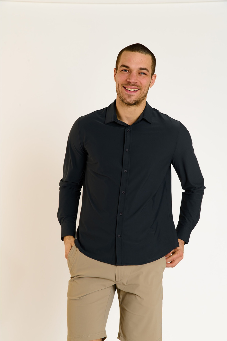 Chemise grise technique JEAN BAIABLUE - 4