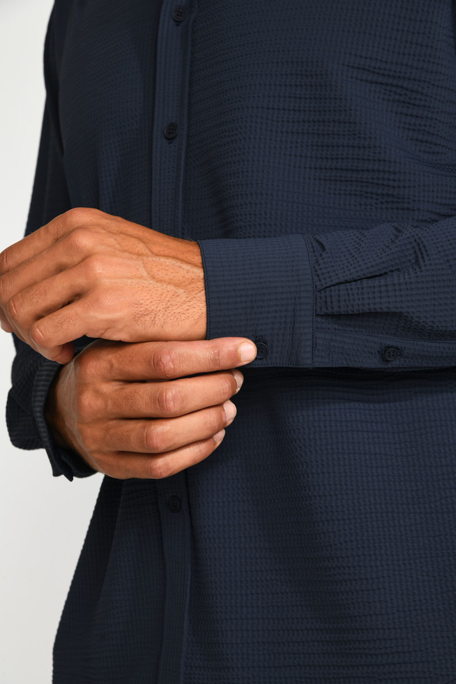 Chemise technique bleu marine JEAN TRIESTE - 9
