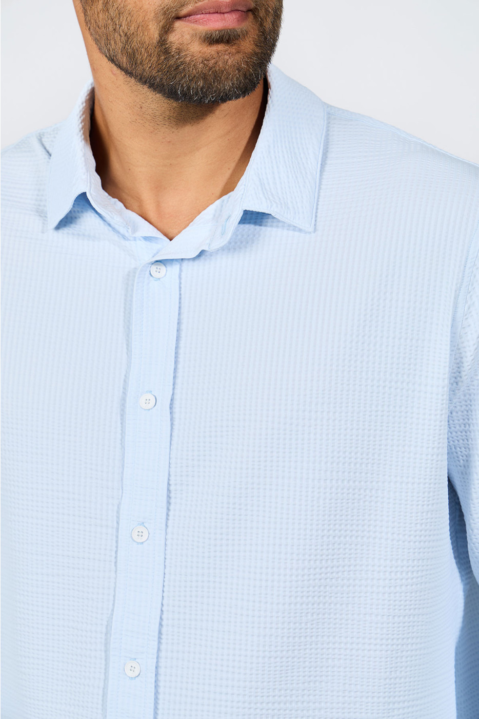 Chemise technique bleu ciel JEAN TRIESTE - 5