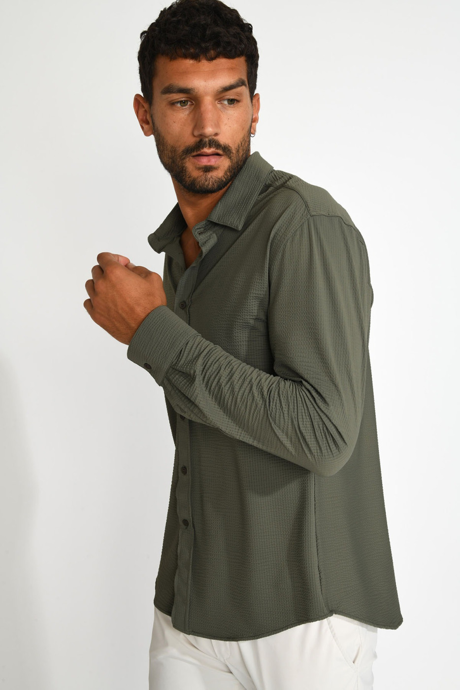 Chemise technique kaki JEAN TRIESTE - 12