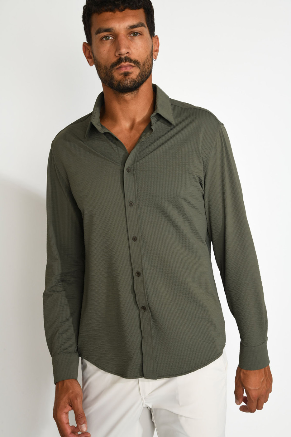 Chemise technique kaki JEAN TRIESTE - 14