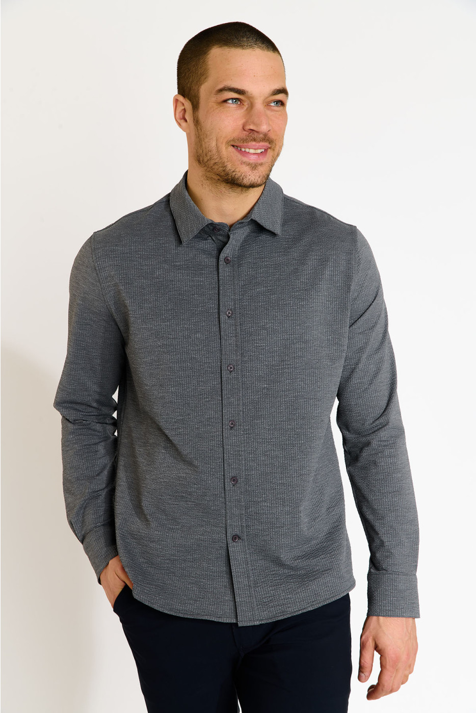 Chemise technique gris JEAN TRIESTE - 5