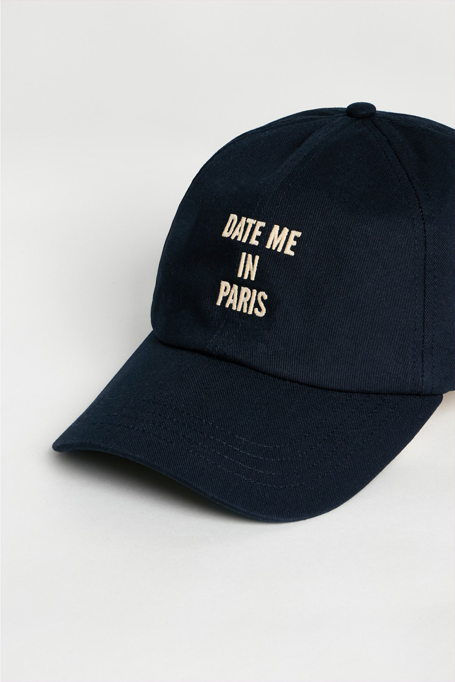 Casquette bleu marine LEO DATE ME IN PARIS