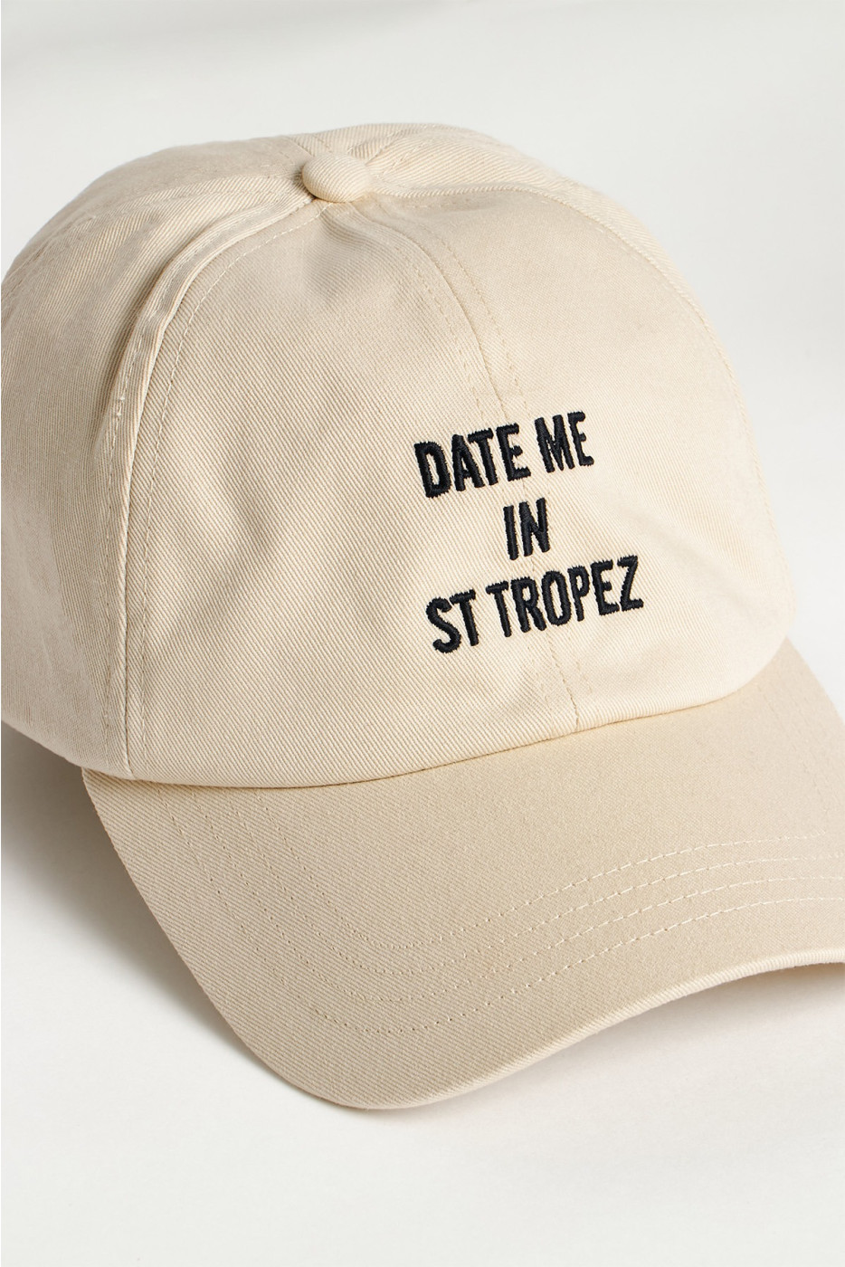 Casquette beige LEO DATE ME IN ST TROPEZ - 1