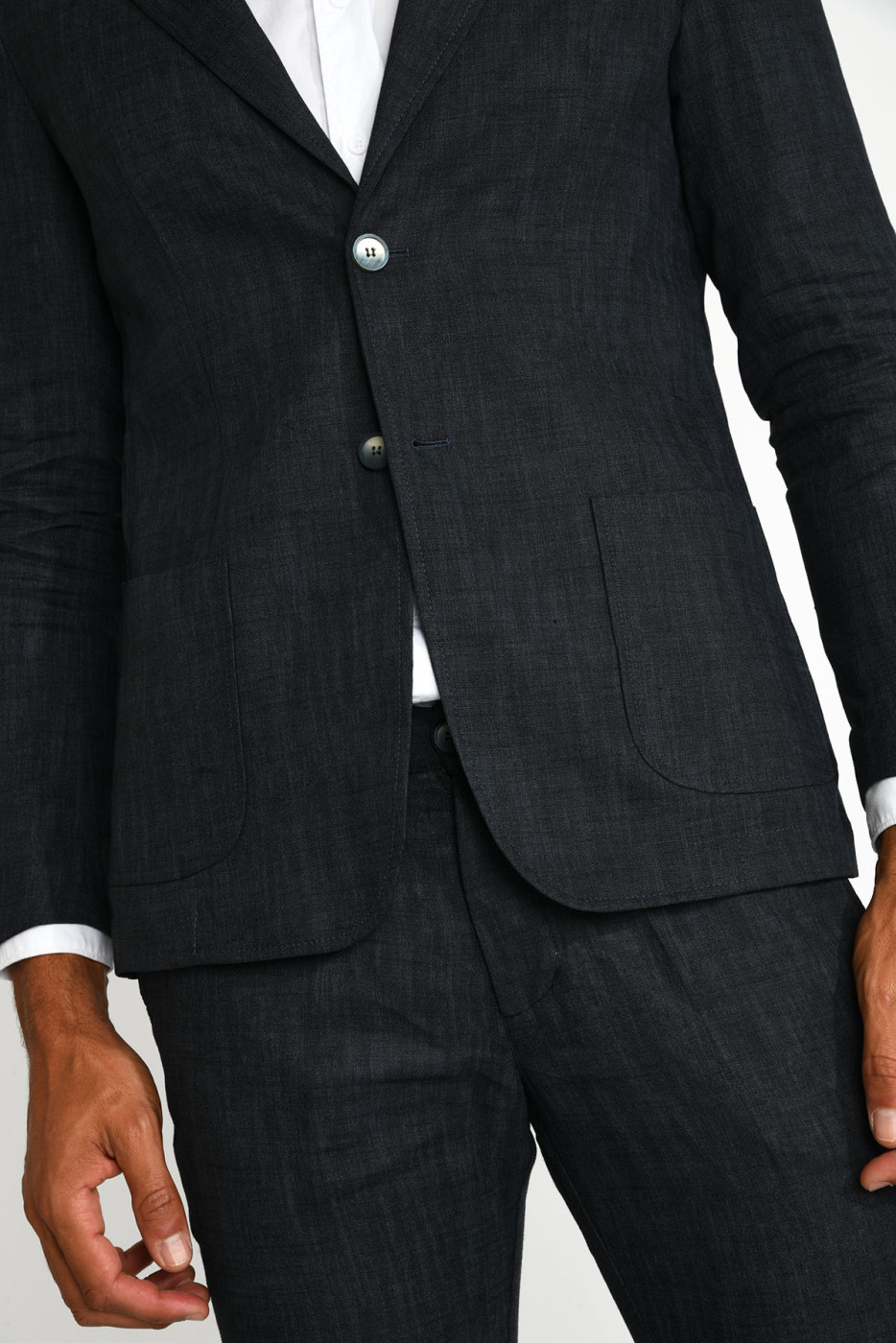 Veste de costume gris MAURO NAVELLI - 4