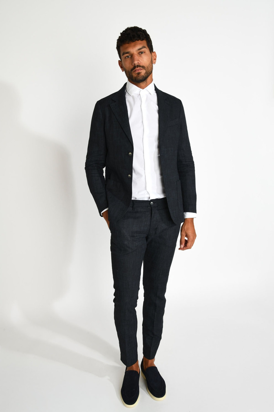 Veste de costume gris MAURO NAVELLI - 6