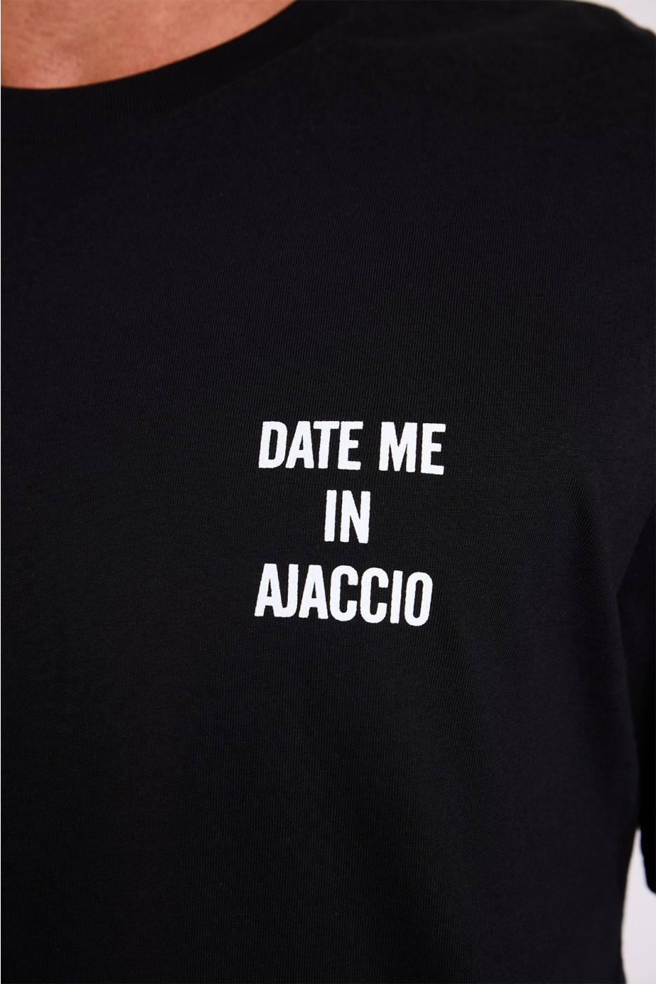 T-shirt noir MORGAN DATE ME IN AJACCIO - 4