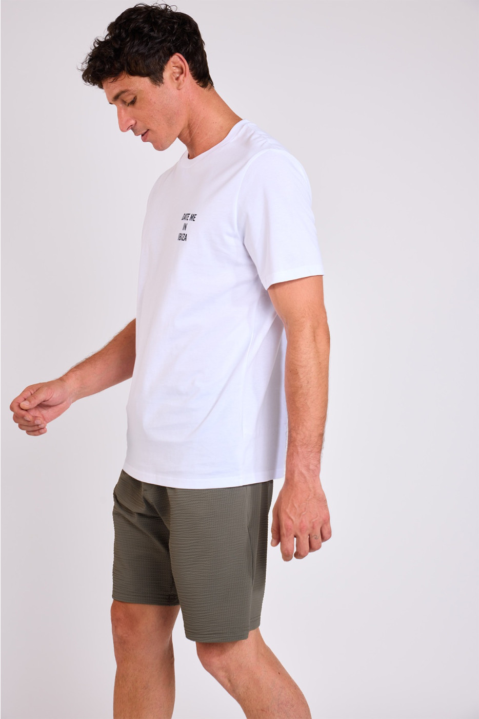 T-shirt blanc MORGAN DATE ME IN IBIZA - 4