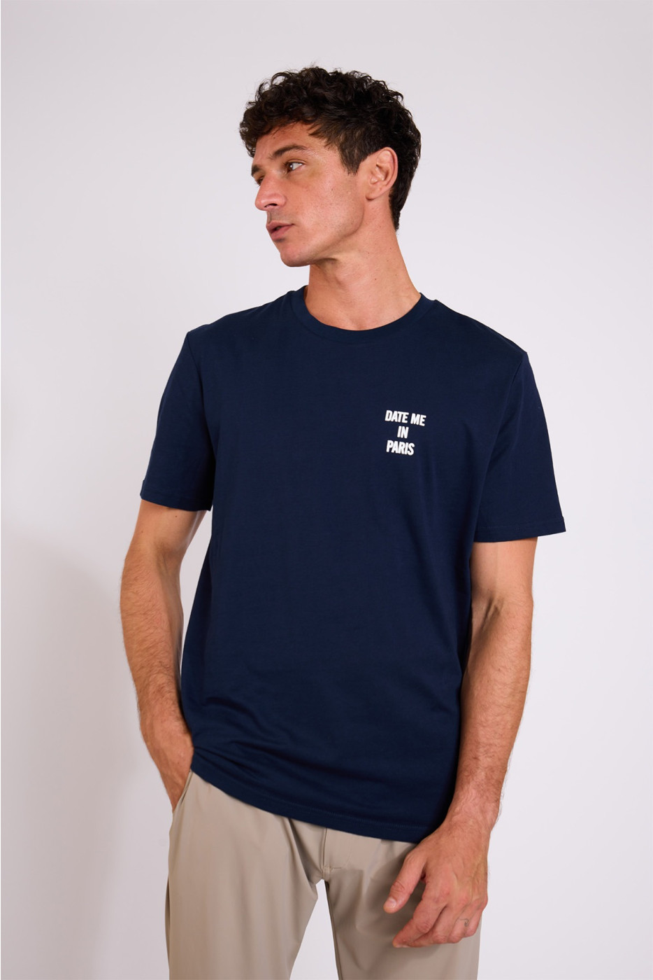 T-shirt bleu marine MORGAN DATE ME IN PARIS - 2