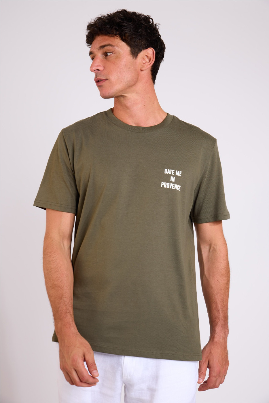 T-shirt vert kaki MORGAN DATE ME IN PROVENCE - 2