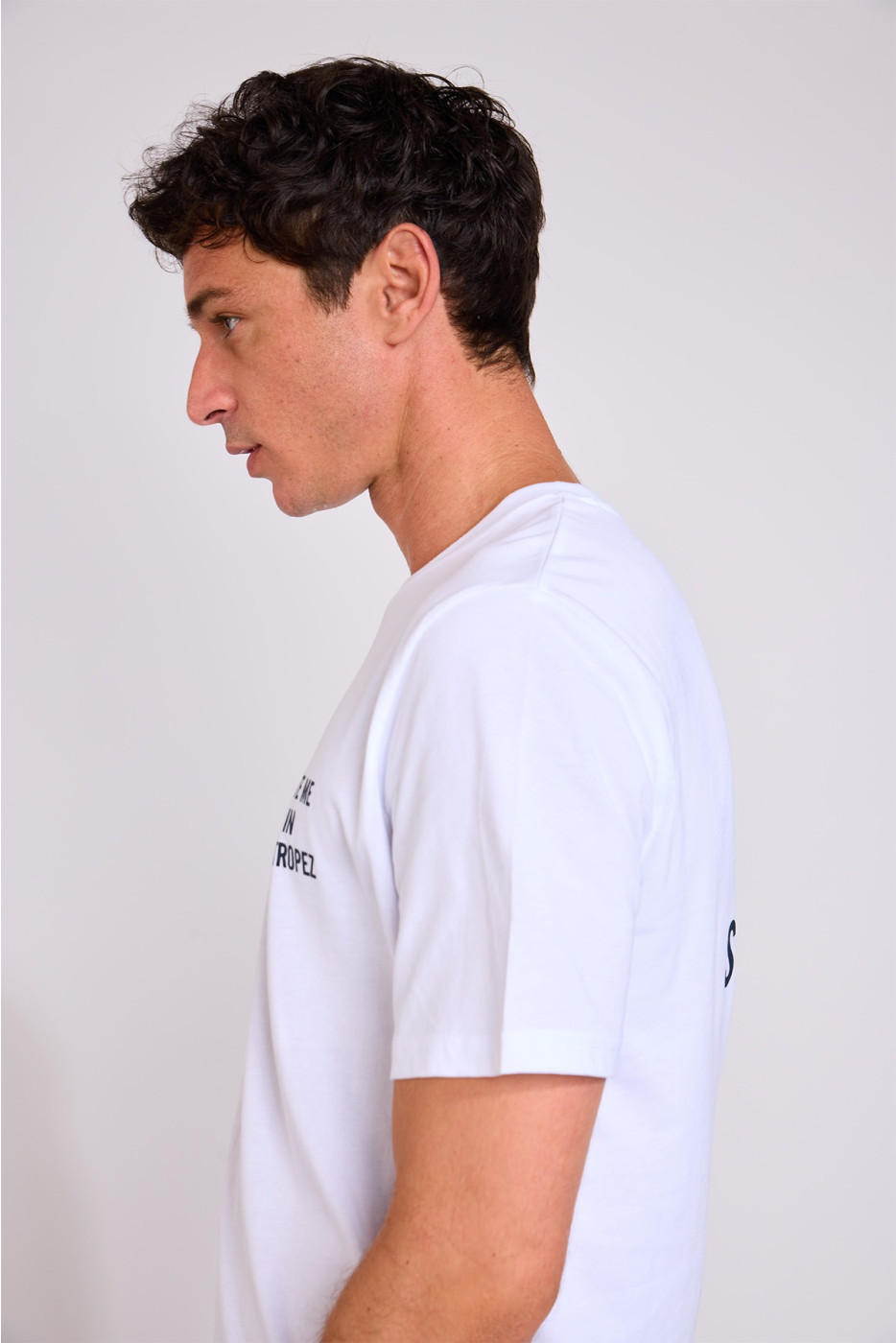 T-shirt blanc MORGAN DATE ME IN ST TROPEZ