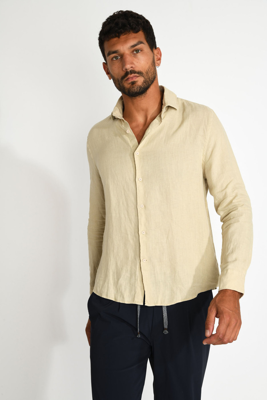 Chemise beige QUENTIN PISE matière coton - 6