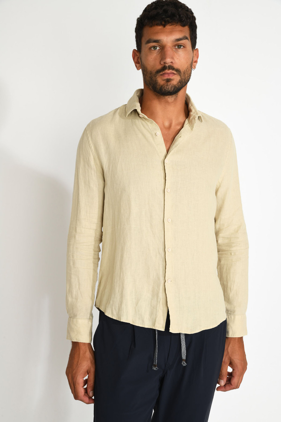 Chemise beige QUENTIN PISE matière coton - 5