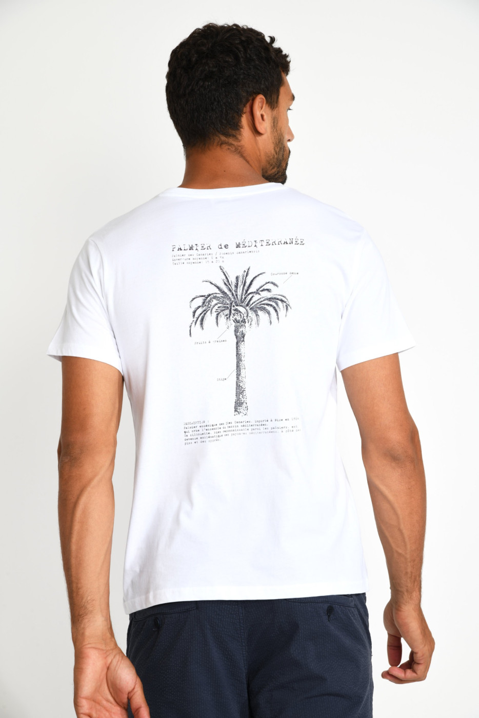T-shirt blanc imprimé palmier THEOPALDIC NAVIGLIO - 5
