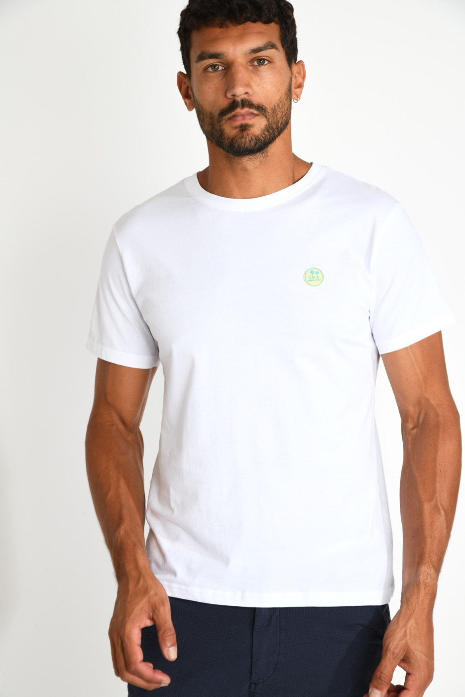 T-shirt blanc imprimé palmier THEOPALDIC NAVIGLIO - 2